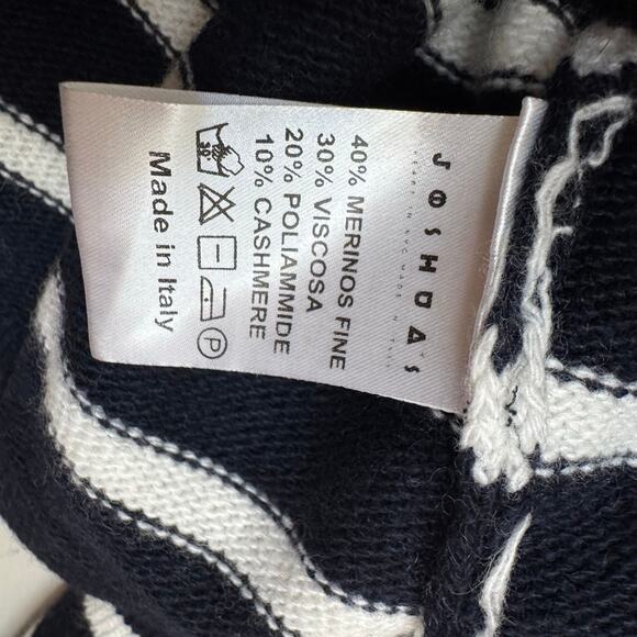 NWT Joshua Sanders Smiley Striped Cardigan Sweater Navy White – Size M Italy - Picture 7 of 7